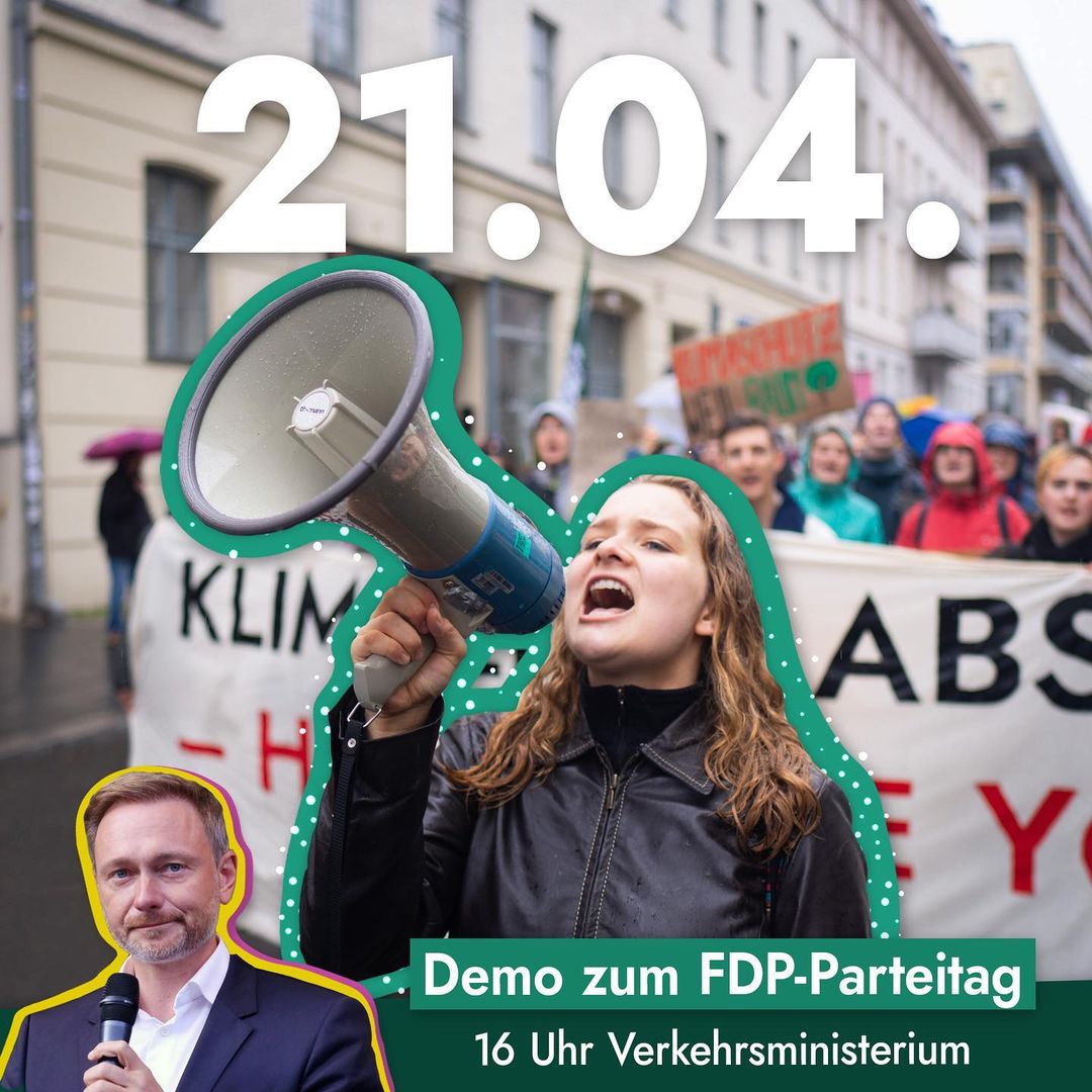 Fridays for Future ruft zur Demo gegen die FDP auf